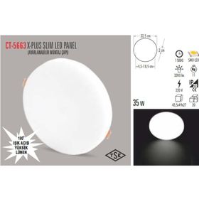 Cata CT-5663 X-Plus Slim Led Paneli