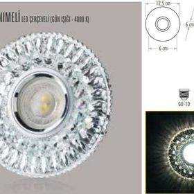 Cata CT-6583 Hanımeli Cam Spot Gün Işığı Çerçeveli Led Aydınlatma