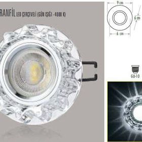 Cata Ct-6595 Gu-10 Duylu Karanfil Dekoratif Cam Spot