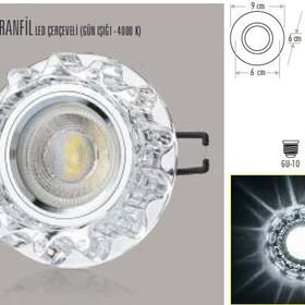 Cata Ct-6595 Gu-10 Duylu Karanfil Dekoratif Cam Spot