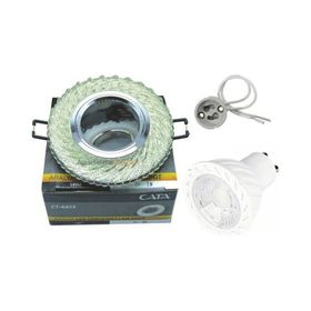 Cata Ct-6613 Gu-10 Duylu Buse Led Çerçeveli Dekoratif Cam Spot