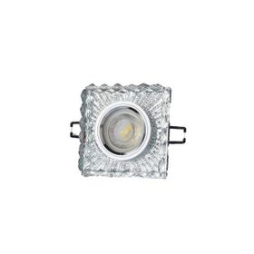 Cata Ct-6633 Gu-10 Duylu Leylak Led Çerçeveli Dekoratif Cam Spot
