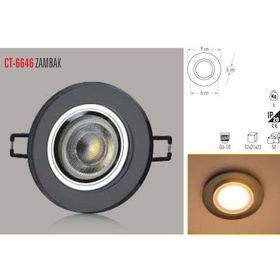 Cata Ct-6646 Gu-10 Duylu Zambak Dekoratif Cam Spot