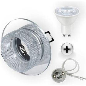 Cata CT-6655 Gu10 Aynalı Alaca Dekoratif Cam Spot Kasası