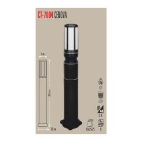 Cata CT-7004 Cenova E27 Bahçe Armatürü