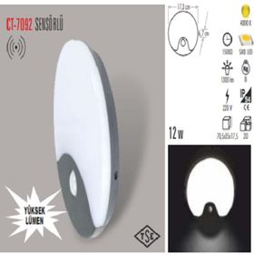 Cata CT-7092 12W 4000K Sıva Üstü Sensörlü LED Armatür