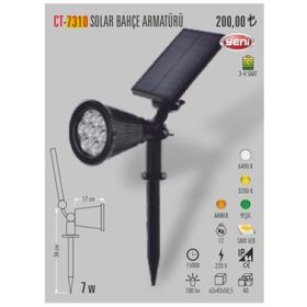 Cata CT-7310 Solar Bahçe Gün Işığı Armatür