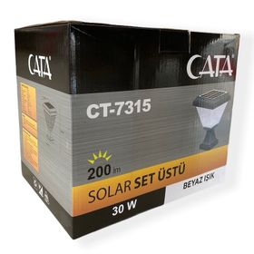 Cata CT-7315 30W Beyaz Işık Solar Set Üstü Bahçe Armatür