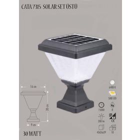 Cata CT-7315 30W Beyaz Işık Solar Set Üstü Bahçe Armatür
