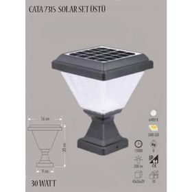 Cata CT-7315 30W Beyaz Işık Solar Set Üstü Bahçe Armatür