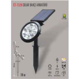 Cata CT-7320 18W 6 Adet Yeşil Solar Bahçe Armatürü