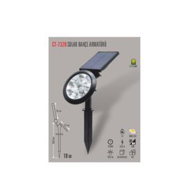 Cata CT-7320 18W Amber Işık Solar Çim Armatür