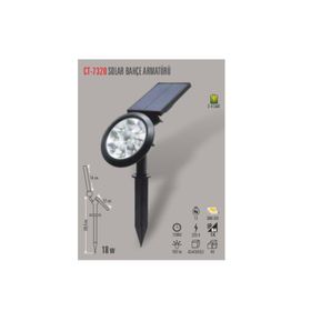 Cata CT-7320 18W Beyaz Işık Solar Çim Armatür