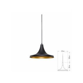 Cata CT-8213 E27 32 cm Siyah Gold Sarkıt Armatür