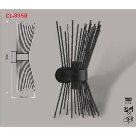 Cata CT-8350 Siyah Dekoratif Duvar Armatür