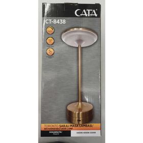 Cata CT-8438 Toronto Şarjlı Masa Lambası