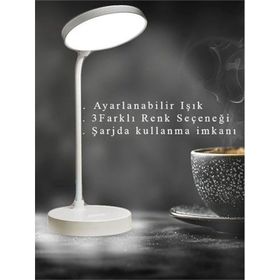 Cata CT-8440 Berlin Beyaz Şarjlı Masa Lambası