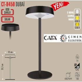 Cata CT-8450 Dubai Şarjlı Masa Lambası