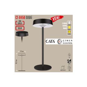 Cata CT-8450 Dubai Şarjlı Masa Lambası