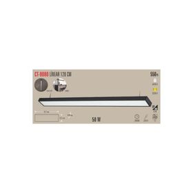 Cata CT-9080 50W 120cm 6500K Beyaz Sarkıt Linear Armatür