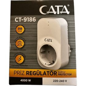 Cata CT-9186 8 Adet Akım Korumalı Tekli Topraklı Priz