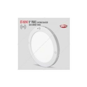 Cata CT 9247 18W Yuvarlak Panel Sıvaüstü Led Sensörlü Armatür