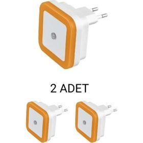 Cata CT-9500 1W Amber 2’li Paket Turuncu Fotoselli LED Gece Lambası