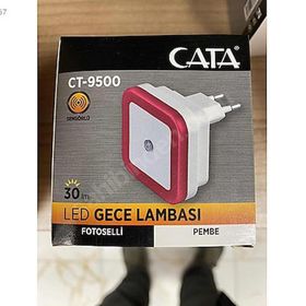 Cata CT-9500 Pembe Fotoselli Gece Lambası
