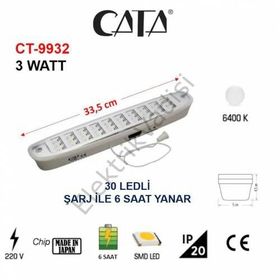 Cata CT-9932 30 Ledli Işıldak