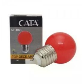 Cata E-27 1 W Ledli Duylu Kırmızı Gece Lambası