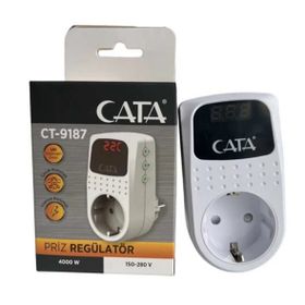Cata Priz Regülatör 4000W 150-280V Akım Korumalı Priz