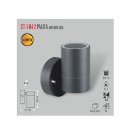CATA000538 Cata Palma Antrasit Kasa Dış Mekan Aplik Gu-10 Ct-7042