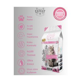 CatCat Bebek Pudrası Kokulu 10 L Bentonit Kedi Kumu