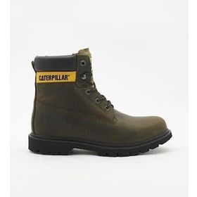 Caterpillar Golden Dark Olive Deri Erkek Bot
