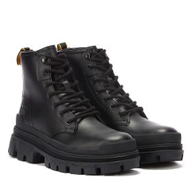Caterpillar Hardwear HI Deri Siyah Kadın Bot
