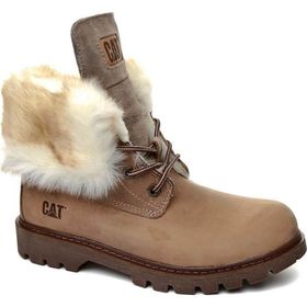 Caterpillar Utah Fur Bej Kadın Bot
