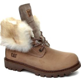 Caterpillar Utah Fur Bej Kadın Bot