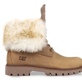 Caterpillar Utah Fur Bej Kadın Bot