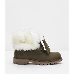 Caterpillar Utah Fur Dark Olıve Haki Nubuk Kadın Bot