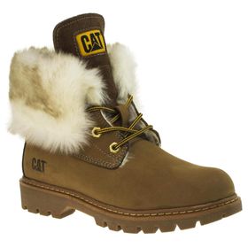 Caterpillar Utah Fur Sarı Nubuk Kadın Bot