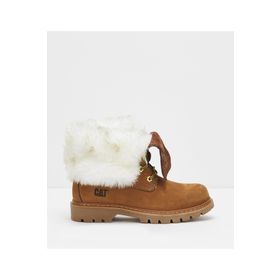 Caterpillar Utah Fur Sarı Nubuk Kadın Bot