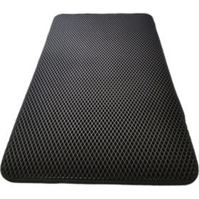 Cateva 115 x 72 cm Siyah Büyük Boy Çift Taraflı Su Geçirmez Elekli Kedi Kumu Paspası