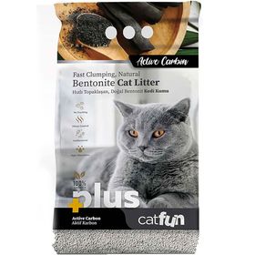 Catfun Plus 5 lt Aktif Karbonlu Doğal Bentonit Hızlı Topaklaşan Kedi Kumu