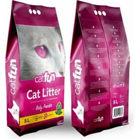 Catfun Pudralı 5 lt Kedi Kumu