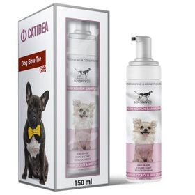 Catidea 150 ml Beyaz Linda Çiçeği Kokulu Köpük Köpek Şampuanı