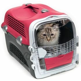 Catit Cabrio Kırmızı-Gri Kedi ve Küçük Irk Köpek Taşıma Çantası