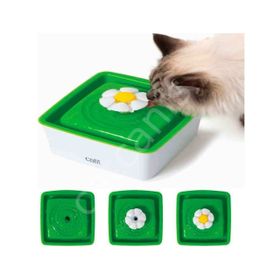 Catit Flower 1.5 lt Fountain Kediler için Mini Plastik Çiçek Tasarımlı Otomatik Su Kabı