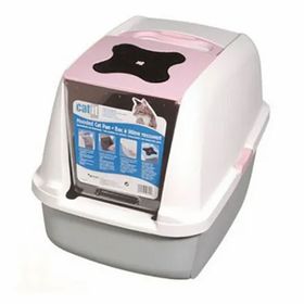 Catit Pembe 57x46,5x39 cm Kapalı Kedi Tuvalet Kabini