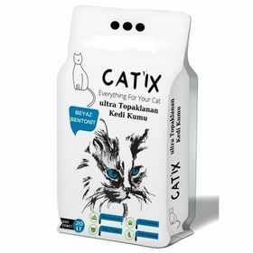 Catix Beyaz Bentoint Kokusuz İnce Taneli 20 lt Kedi Kumu