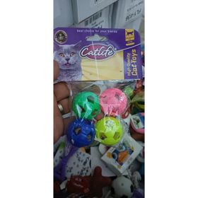 Catlife 202358 4'lü Paket Zilli Kedi Oyuncağı